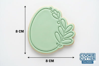 Floral Easter Egg Cookie Cutter and Embosser Set – Holiday Collection