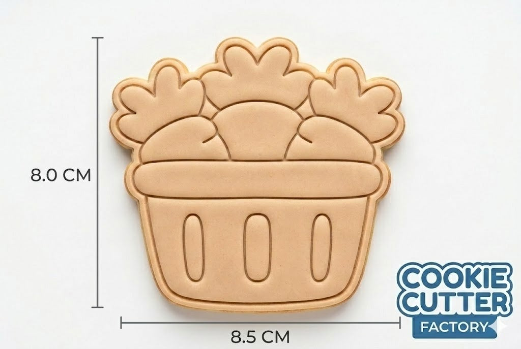 Easter Carrot Basket Cookie Cutter and Embosser Set – Easter Collection