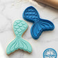 Mermaid Tail Cookie Cutter and Embosser Stamp | Under the Sea Theme, Ocean Fantasy