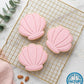 Cute Seashell Cookie Cutter and Embosser Stamp | Mermaid Party, Under the Sea