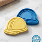 Construction Hard Hat Cookie Cutter and Embosser Stamp | Builder Safety Gear, Worker Helmet