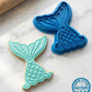 Mermaid Tail Cookie Cutter and Embosser Stamp | Under the Sea Theme, Ocean Party