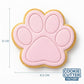 Paw Print Cookie Cutter and Embosser Set – Puppy Dog and Cat Party Baking Tool