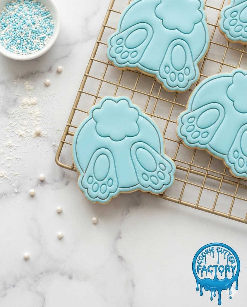 Bunny Butt Cookie Cutter and Embosser | Easter & Spring Animal Baking Tool
