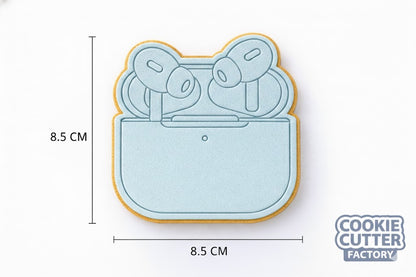 Wireless Earbuds and Charging Case Cookie Cutter and Embosser Set – Tech Lover Baking Tool