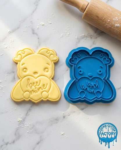 Bee Mine Cookie Cutter and Embosser Stamp | Valentine's Day, Cute Insect, Love Heart