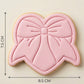 Heart Bow Ribbon Cookie Cutter and Embosser Stamp | Coquette Aesthetic, Valentine's Day, Cute Gift