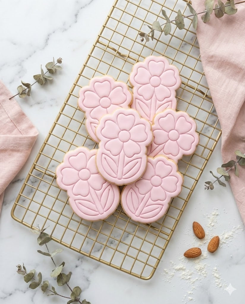 Primrose Flower Cookie Cutter and Embosser Stamp | Round Petal Daisy, Spring Garden, Mother's Day