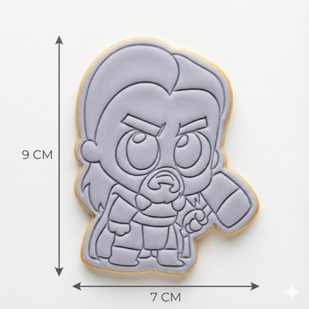 Cute Thor Cookie Cutter and Embosser Stamp | Superhero, God of Thunder, Avengers Party