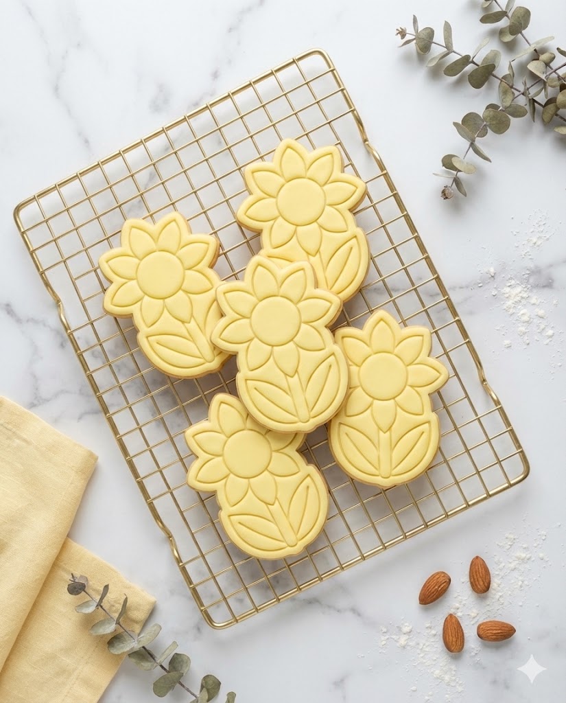 Tall Sunflower Cookie Cutter and Embosser Stamp | Summer Garden, Floral Bloom, Nature Treat