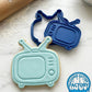 Retro Television TV Cookie Cutter and Embosser Stamp | Vintage 80s 90s Media, Nostalgia Party
