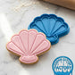 Cute Seashell Cookie Cutter and Embosser Stamp | Mermaid Party, Under the Sea