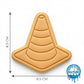 Construction Traffic Cone Cookie Cutter and Embosser Stamp | Builder Safety Zone, Road Work