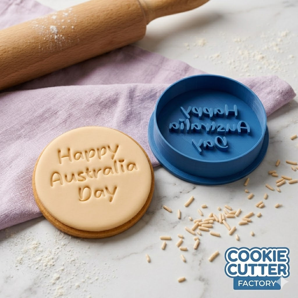 Happy Australia Day Embosser Stamp | National Holiday, Aussie, Celebration