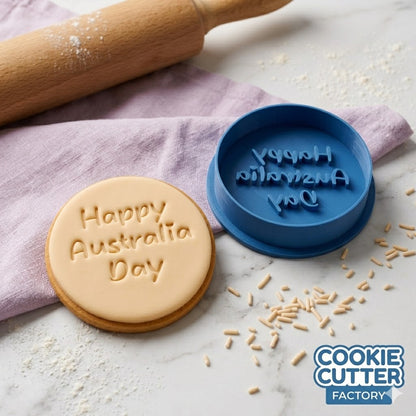 Happy Australia Day Embosser Stamp | National Holiday, Aussie, Celebration
