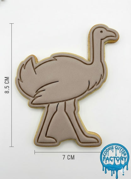 Cute Emu Cookie Cutter and Embosser Stamp | Australian Wildlife, Animal Party