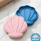 Cute Seashell Cookie Cutter and Embosser Stamp | Mermaid Party, Under the Sea