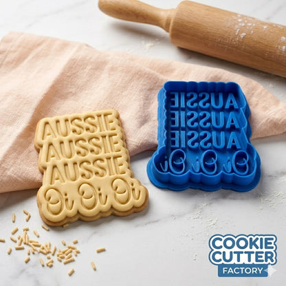 Aussie Aussie Aussie Oi Oi Oi Plaque Cookie Cutter and Embosser Stamp | Australia Day, Sports Chant