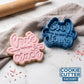 Love You So Much Cookie Cutter and Embosser Stamp | Romantic Quote, Valentine's Day, Wedding Favour