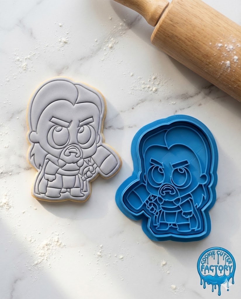 Cute Thor Cookie Cutter and Embosser Stamp | Superhero, God of Thunder, Avengers Party