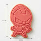 Cute Iron Man Cookie Cutter and Embosser Stamp | Superhero, Avengers Party, Robot Suit Treat
