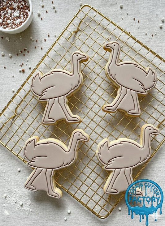 Cute Emu Cookie Cutter and Embosser Stamp | Australian Wildlife, Animal Party