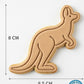 Cute Kangaroo Cookie Cutter and Embosser Stamp | Australian Wildlife, Animal Party