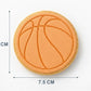 Basketball Cookie Cutter and Embosser Set – Sports Theme Party Baking Tool