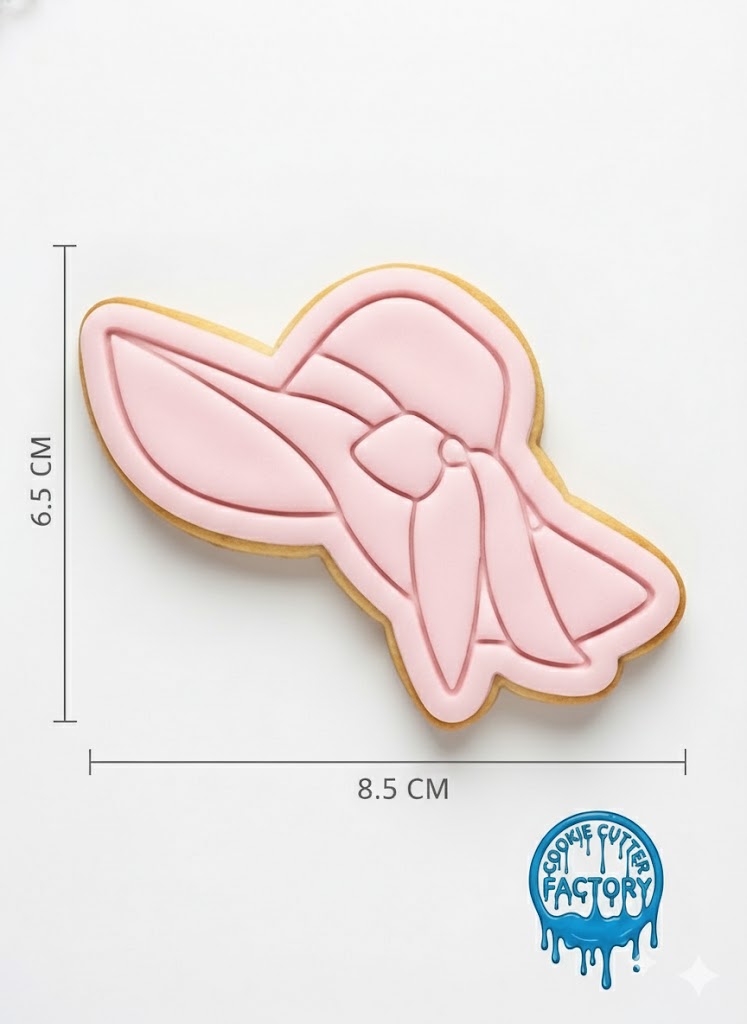 Floppy Sun Hat Cookie Cutter and Embosser Set - Summer & Garden Party Decor