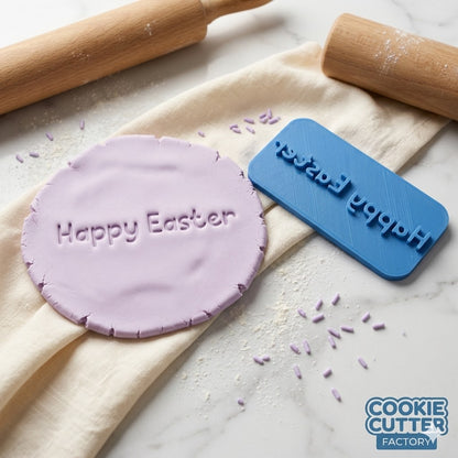 Happy Easter Mini Block Text Embosser Stamp – Easter Collection