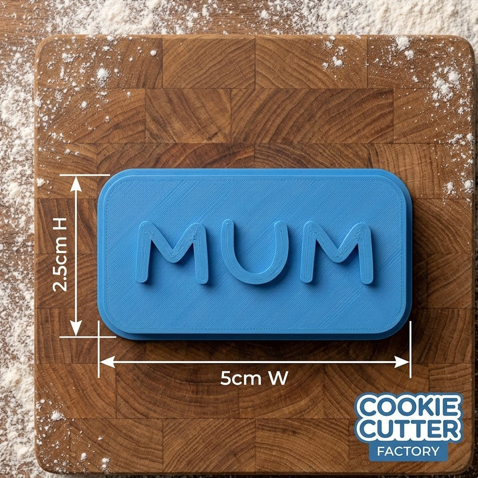 MUM Mini Block Text Embosser Stamp – Mother's Day Collection