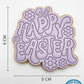 Groovy Happy Easter Cookie Cutter and Embosser Stamp - Retro Holiday Baking