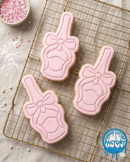 Champagne Bottle with Bow Cookie Cutter and Embosser - Wedding & Celebration Decor