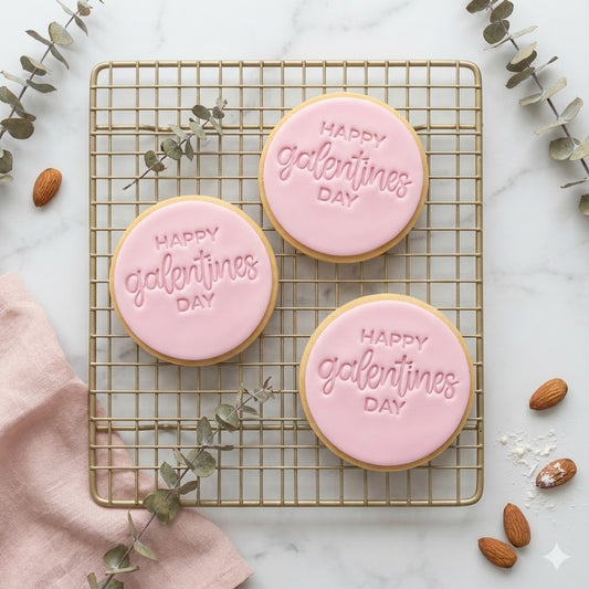 Happy Galentine's Day Cookie Cutter and Embosser Stamp | Girls Night, Best Friend Gift, BFF Valentine