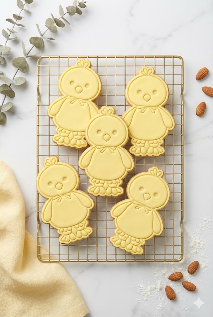 Cute Easter Chick with Bow Tie Cookie Cutter and Embosser Stamp | Spring Chicken, Farm Animal, Baby Shower