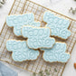 Happy Easter Text Cookie Cutter and Embosser Stamp | Fun Bubble Font, Spring Holiday, Cute Quote