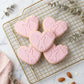 Bunny Heart with Flowers Cookie Cutter and Embosser Stamp | Easter Love, Rabbit Silhouette, Spring Cookie