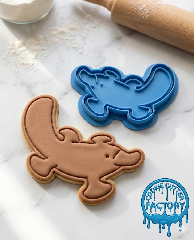 Cute Platypus Cookie Cutter and Embosser Stamp | Australian Wildlife, Animal Party
