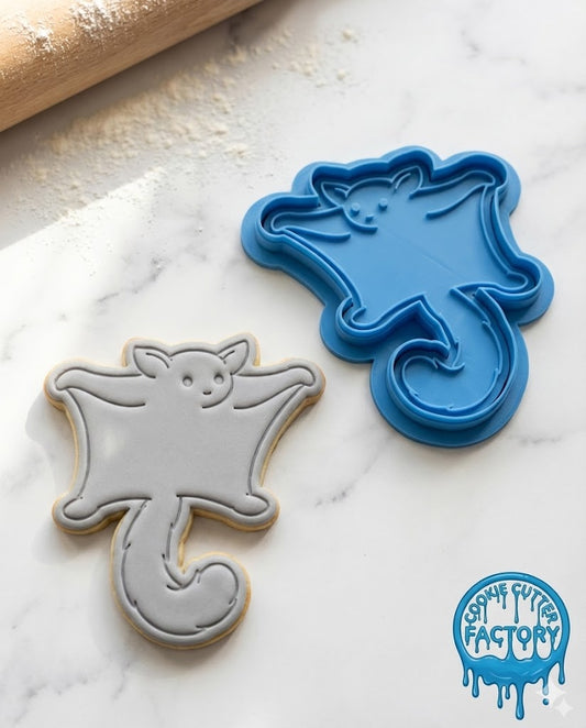 Sugar Glider Cookie Cutter and Embosser Stamp | Australian Wildlife, Flying Possum