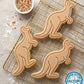 Cute Kangaroo Cookie Cutter and Embosser Stamp | Australian Wildlife, Animal Party