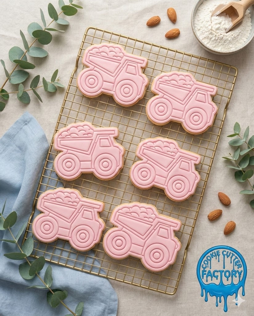 Dump Truck Cookie Cutter and Embosser Stamp | Construction Vehicle, Builder Party