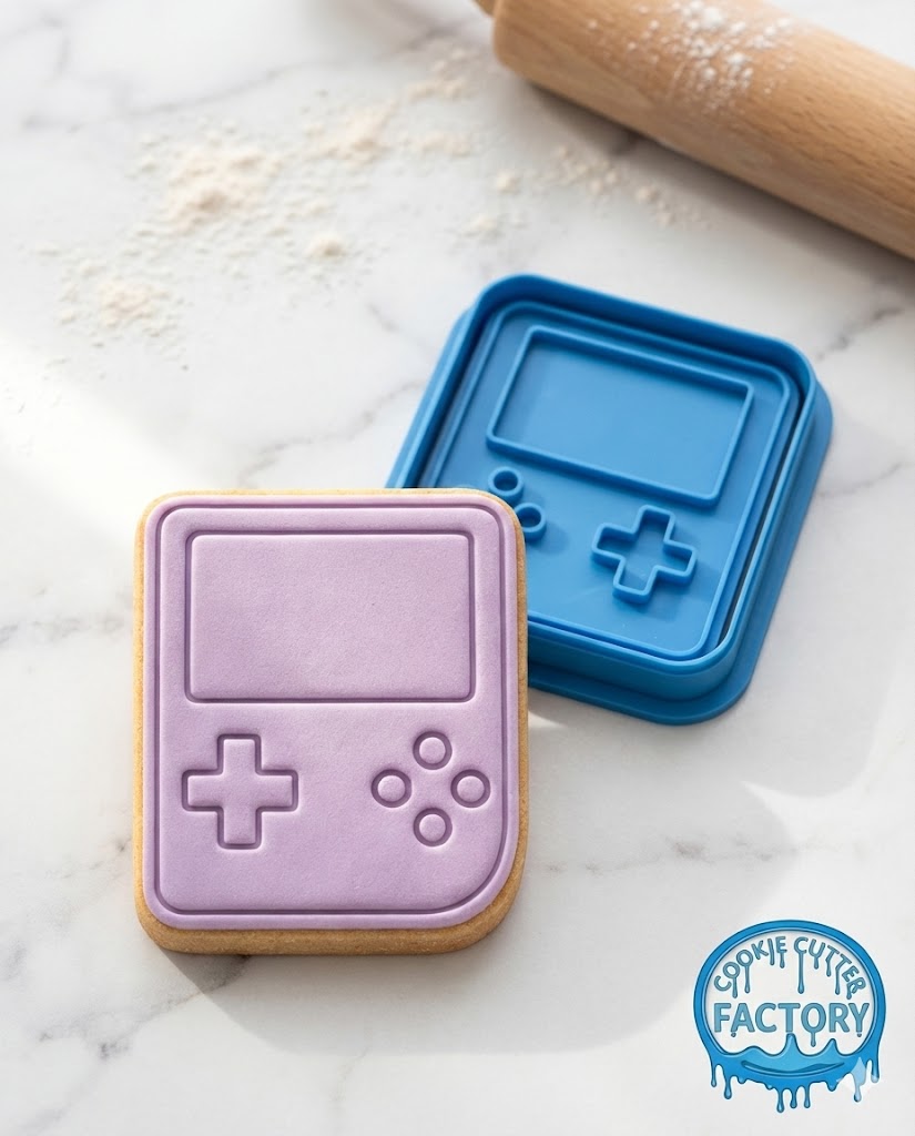 Retro Handheld Console Cookie Cutter and Embosser Stamp | Gaming, Video Games, 90s