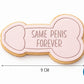 Same Penis Forever Funny Penis Cookie Cutter Set – Bachelorette & Adult Party Baking Tool