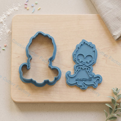 Ursula Cookie Cutter and Embosser Stamp - Sea Witch Villain Cookies