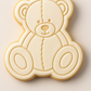 Teddy Bear V3 Cookie Cutter & Embosser Stamp  baby shower