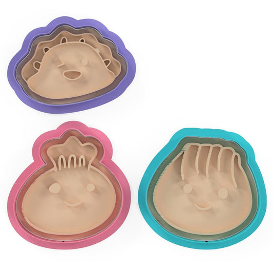 Dumpling Cookie Cutter and Embosser Stamp Food