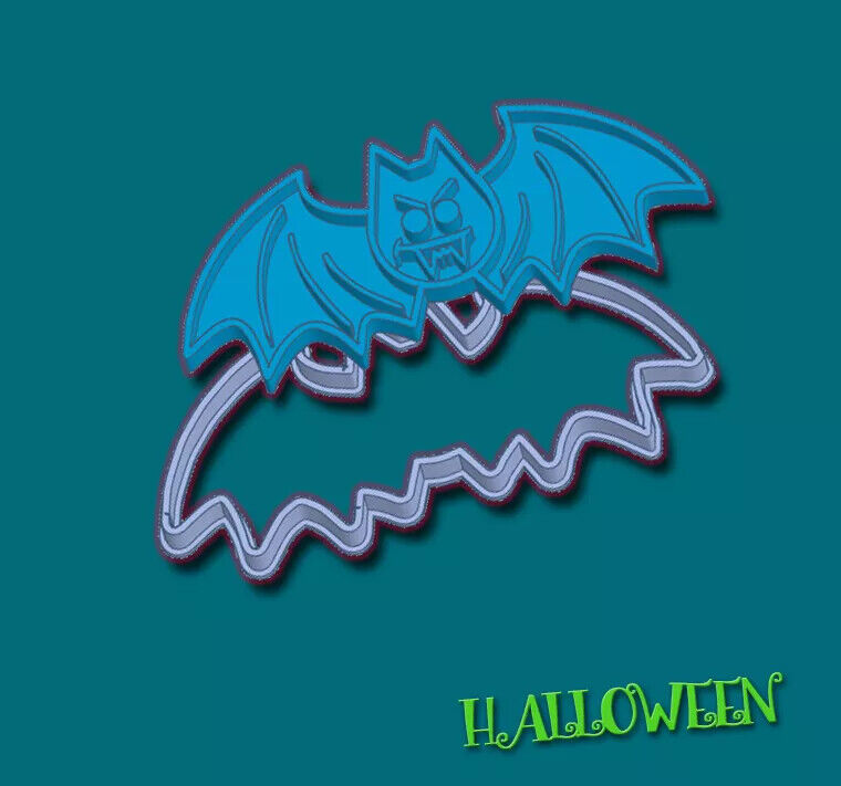 Halloween Creatures Cookie Cutter & Stamp Set Style 1