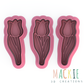 Tulips Set of 3 Flower Cookie Cutter & Embosser Stamp- Floral Baking