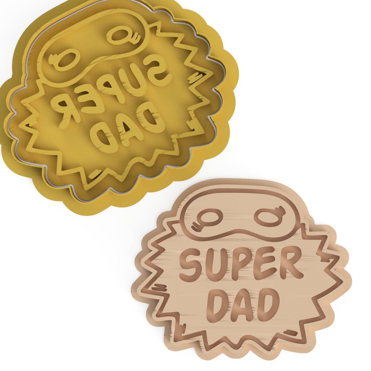 Super Dad Cookie Cutter & Embosser Stamps FATHERS DAY