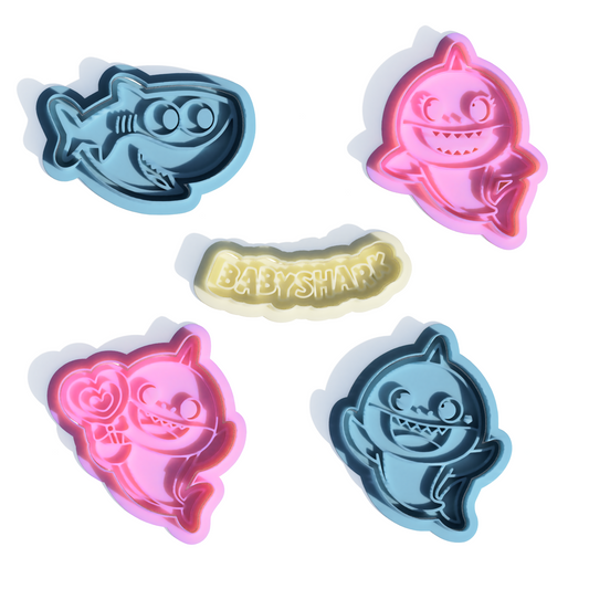 Baby Fish Cookie Cutter and Embosser Stamp Set Kids TV